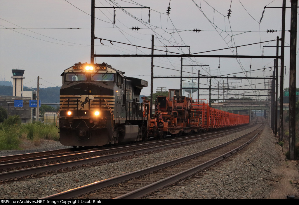 Rail Train at Dusk